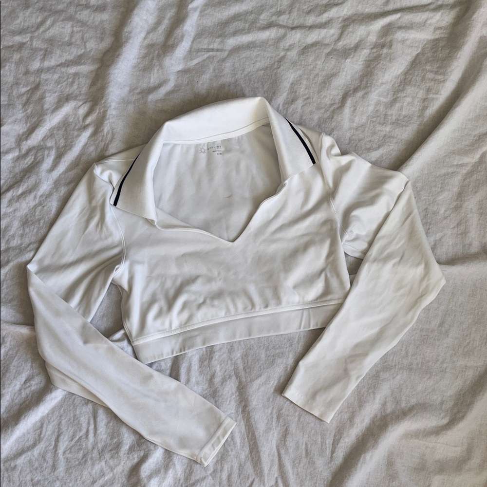 OFFLINE By Aerie Real Me Long
Sleeve Polo T-Shirt